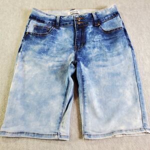 Between Us Shorts Womens 13 Blue Bermuda Light Wash Deniim